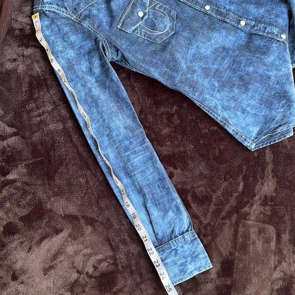 True Religion Lightweight Denim Button Down - Picture 9 of 11